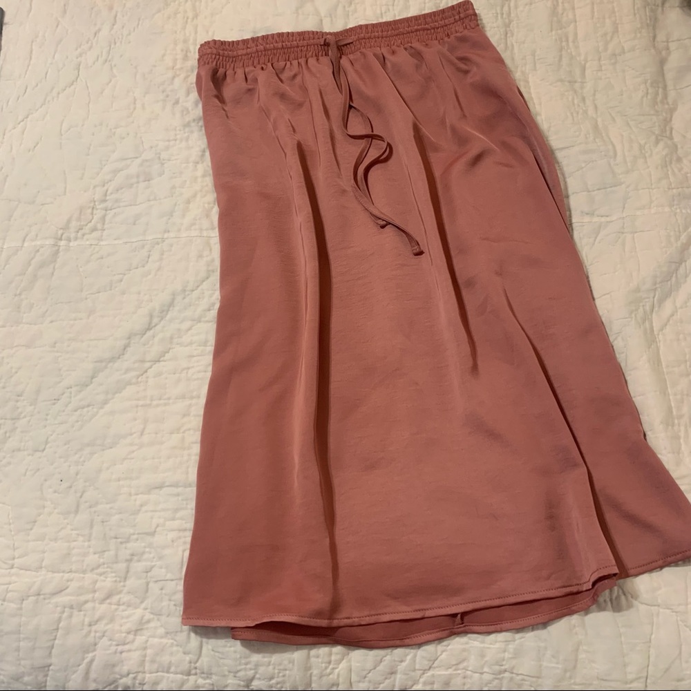 Pink Silk Skirt